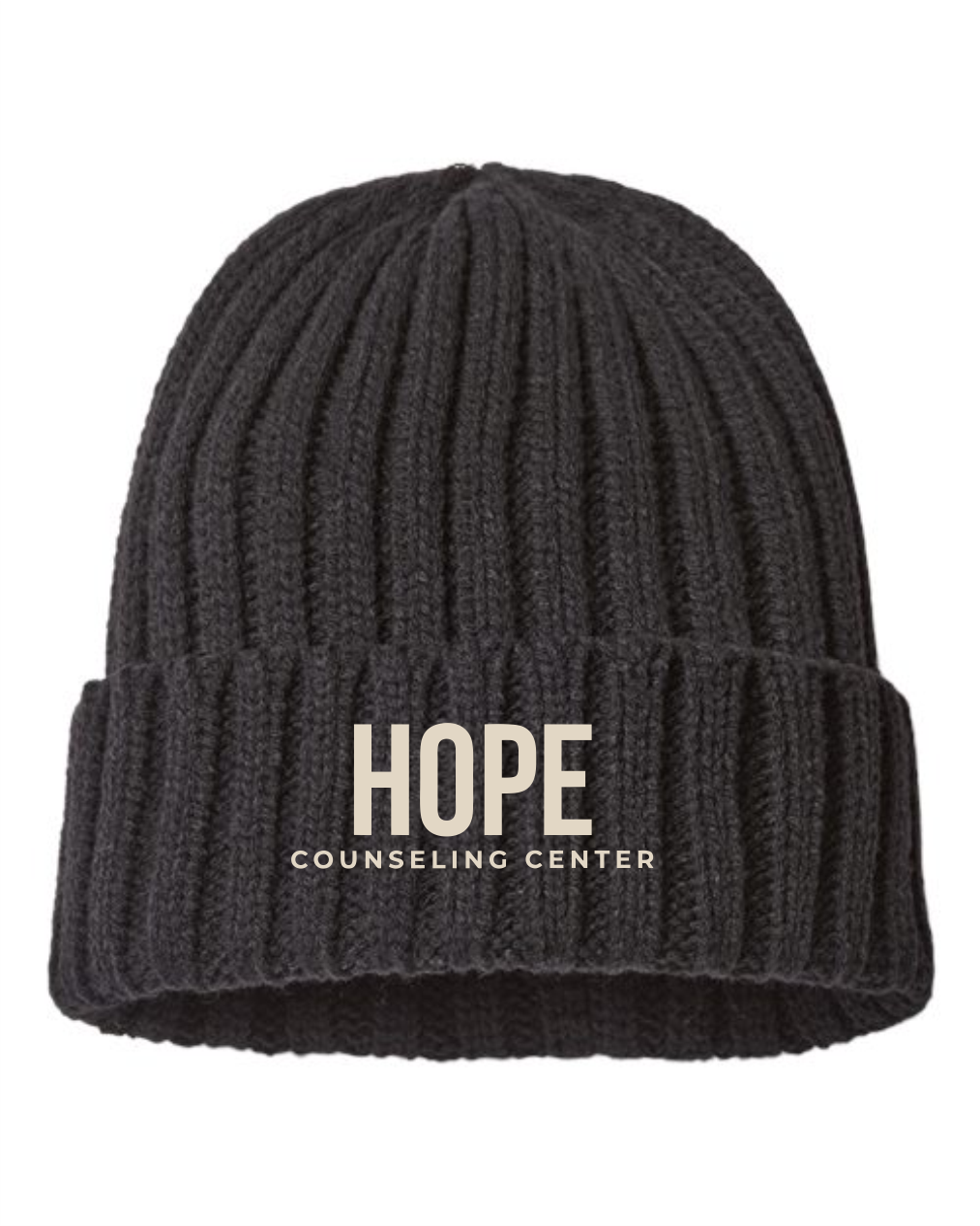 Sustainable Cable Knit Cuffed Beanie
