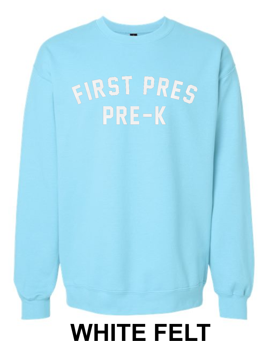 Felt-Stitched Crewneck Sweatshirt-Adult Only