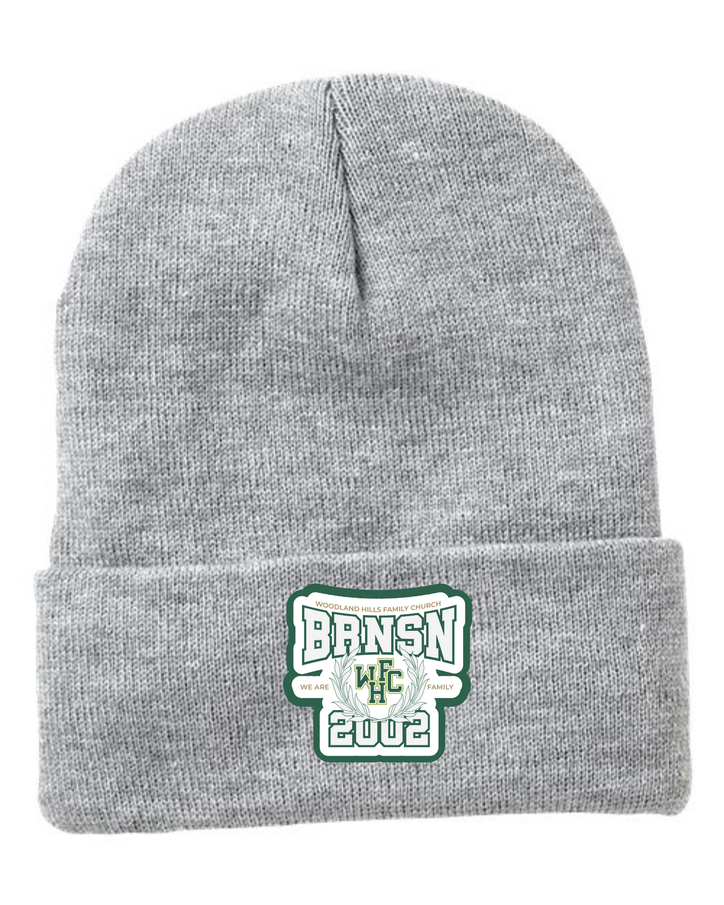 Varsity Patch Sherpa-Lined Beanie