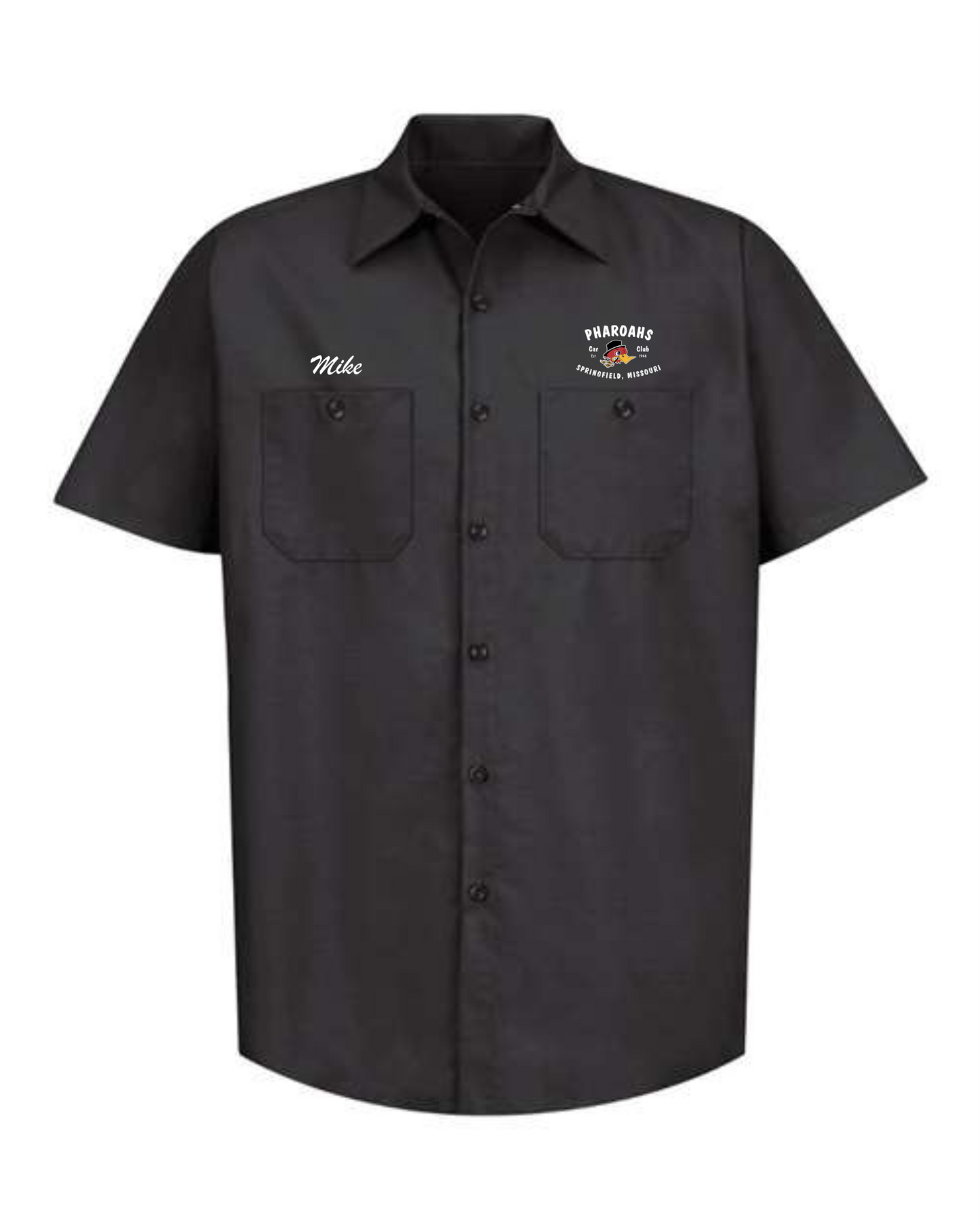 Red Cap Industrial Work Shirt