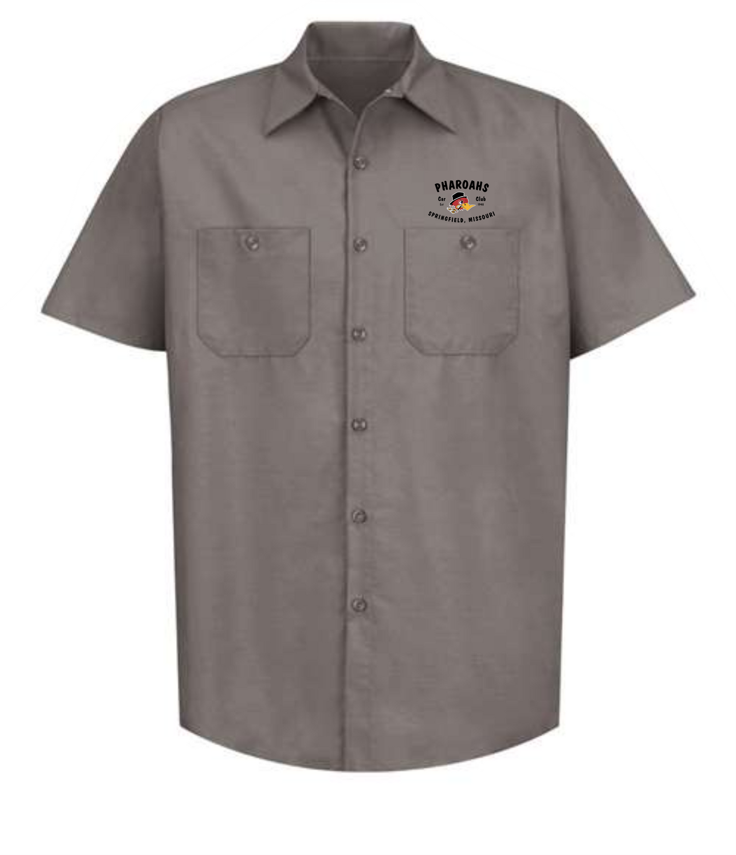 Red Cap Industrial Work Shirt