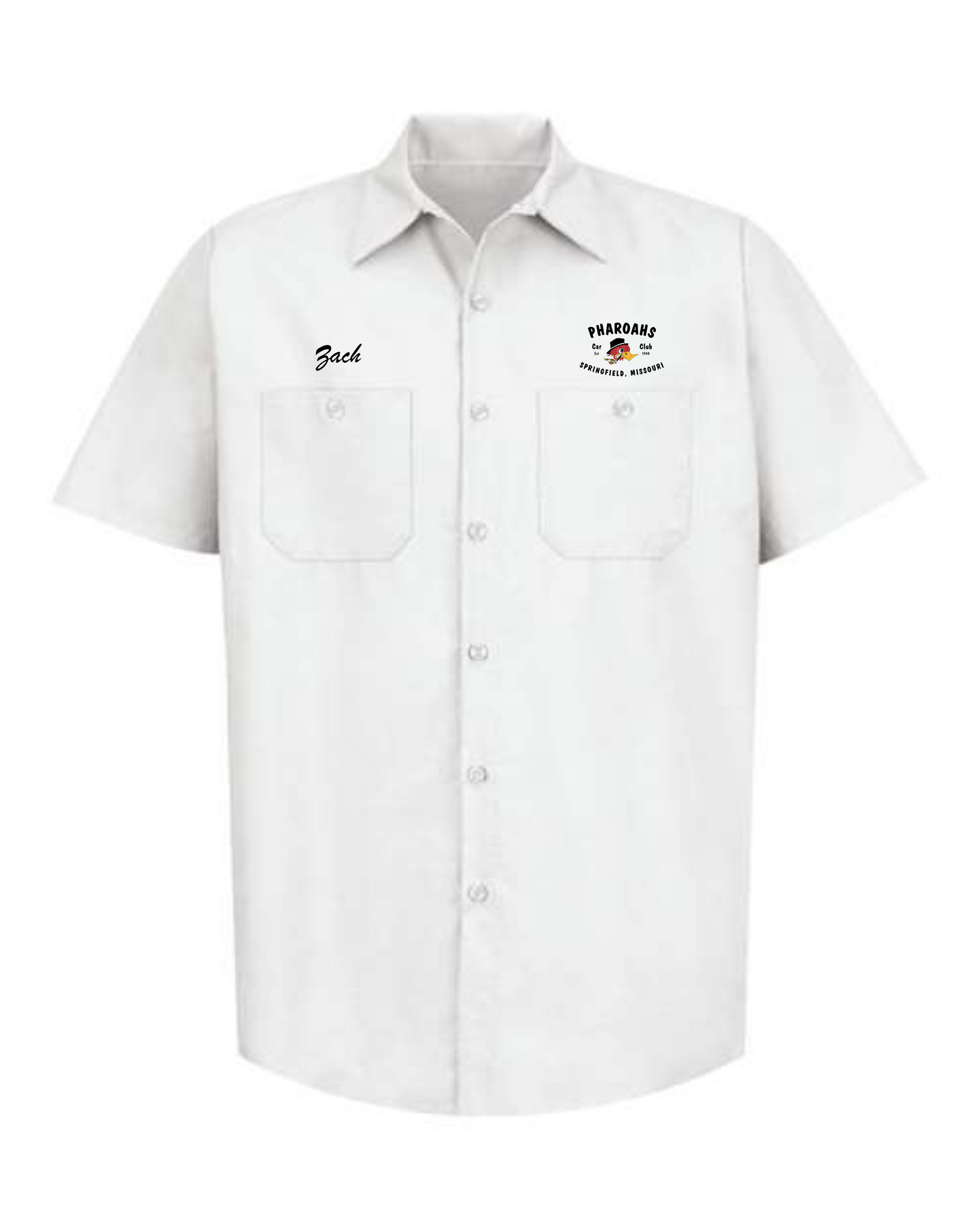 Red Cap Industrial Work Shirt