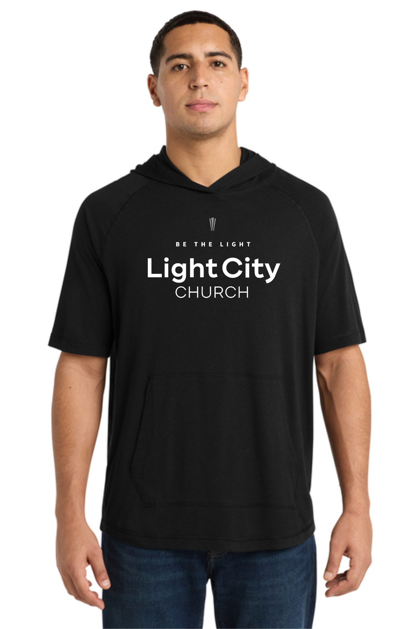 Light City Short Sleeve Tri-Blend Hoodie