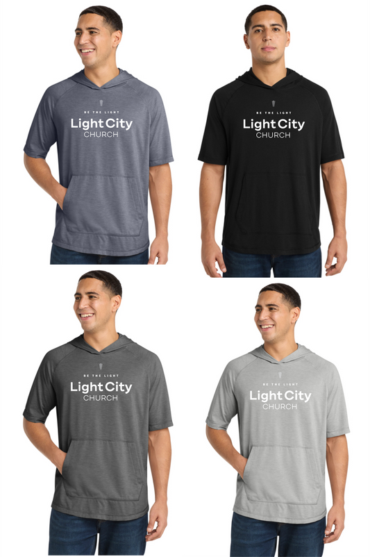 Light City Short Sleeve Tri-Blend Hoodie