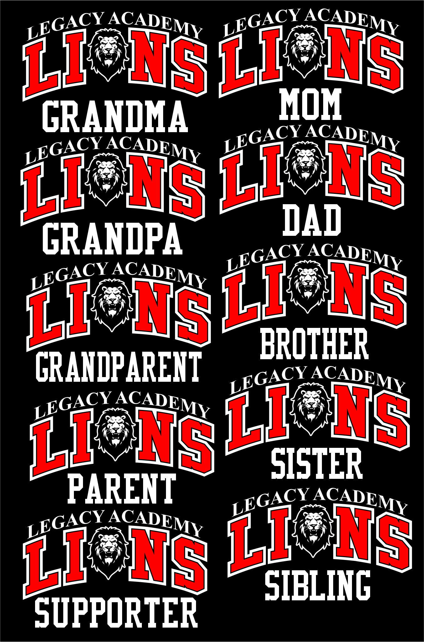 Unisex Family Spirit Apparel Multiple Styles