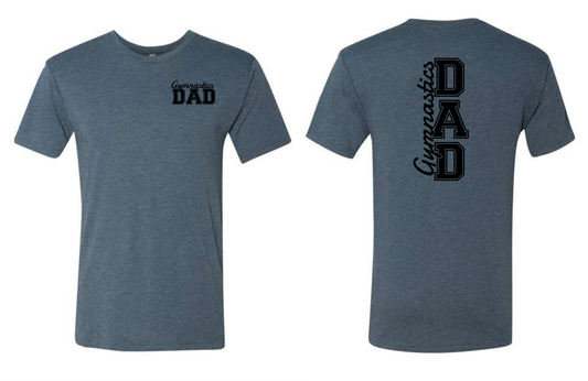 Varsity Gymnastics Dad Tri-Blend Tee