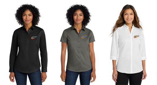 Women's Super Pro Twill Shirt (Long Sleeve, Short Sleeve, 3/4 Sleeve Options)