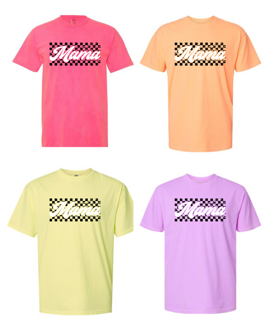 Checkered Mama Comfort Colors Tee