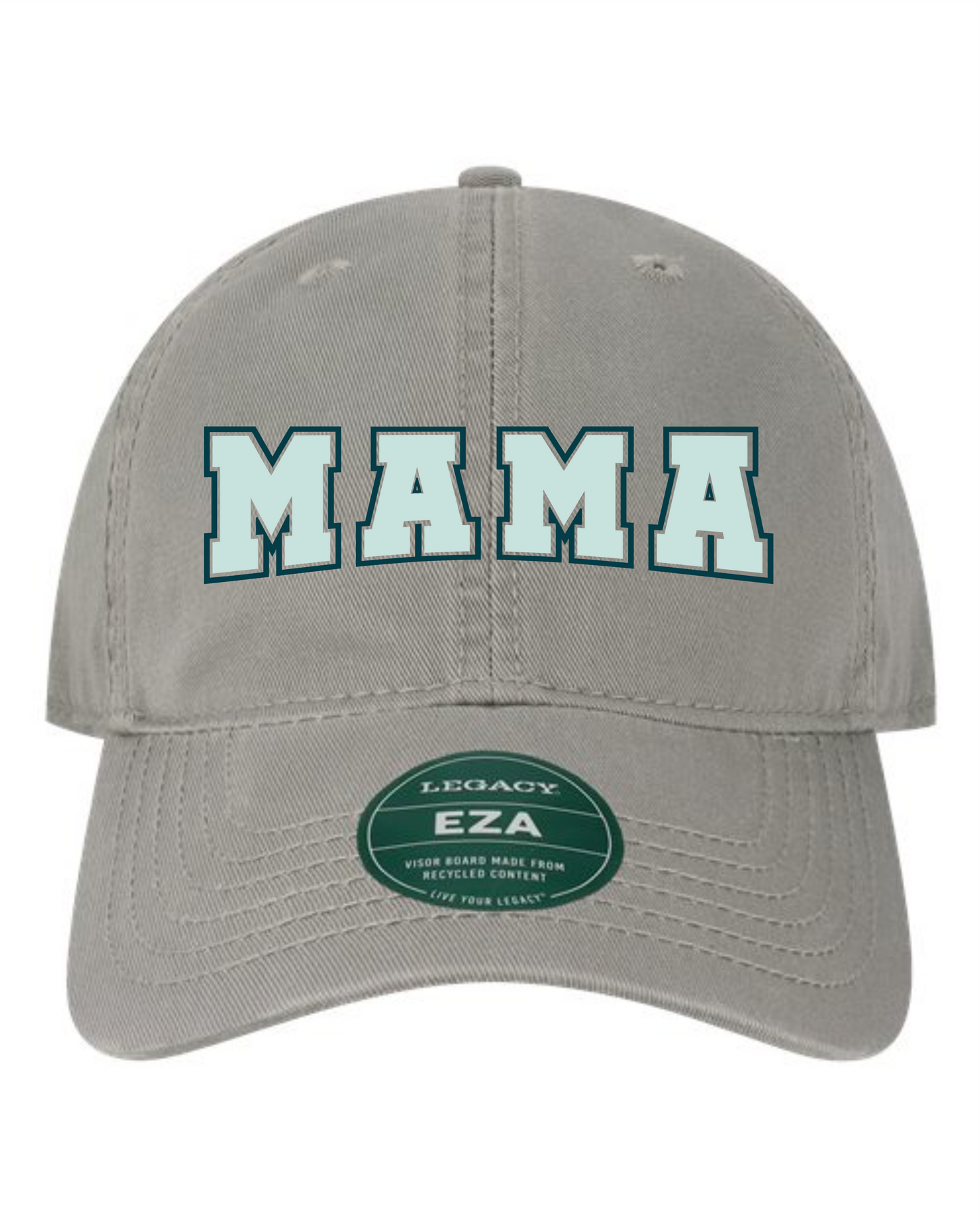 Mama Dark Teal & Light Blue Dad Hat