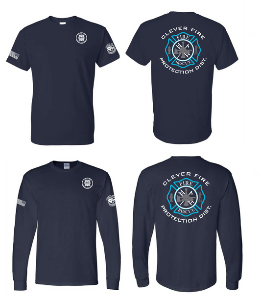 Gildan Tee-Clever Bluejays