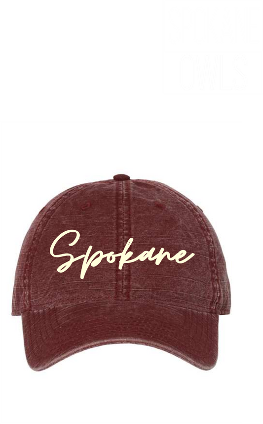 Spokane Script Dad Cap