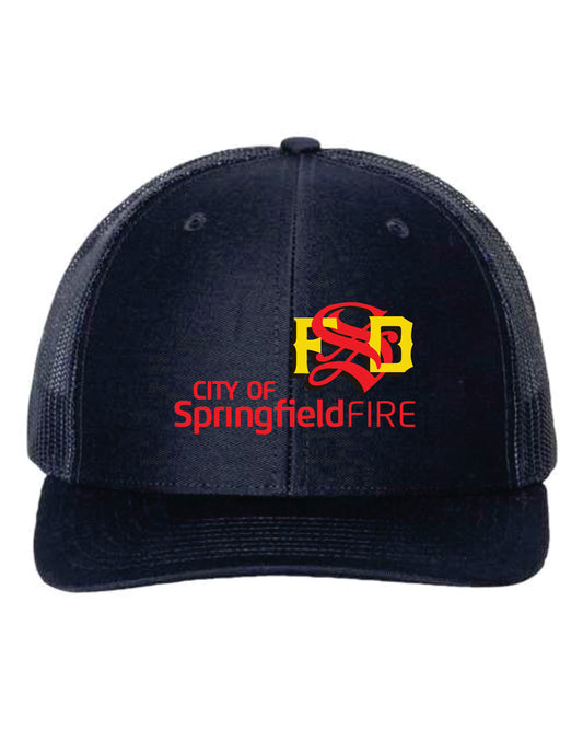 Richardson Mesh Back Hat with Springfield Fire