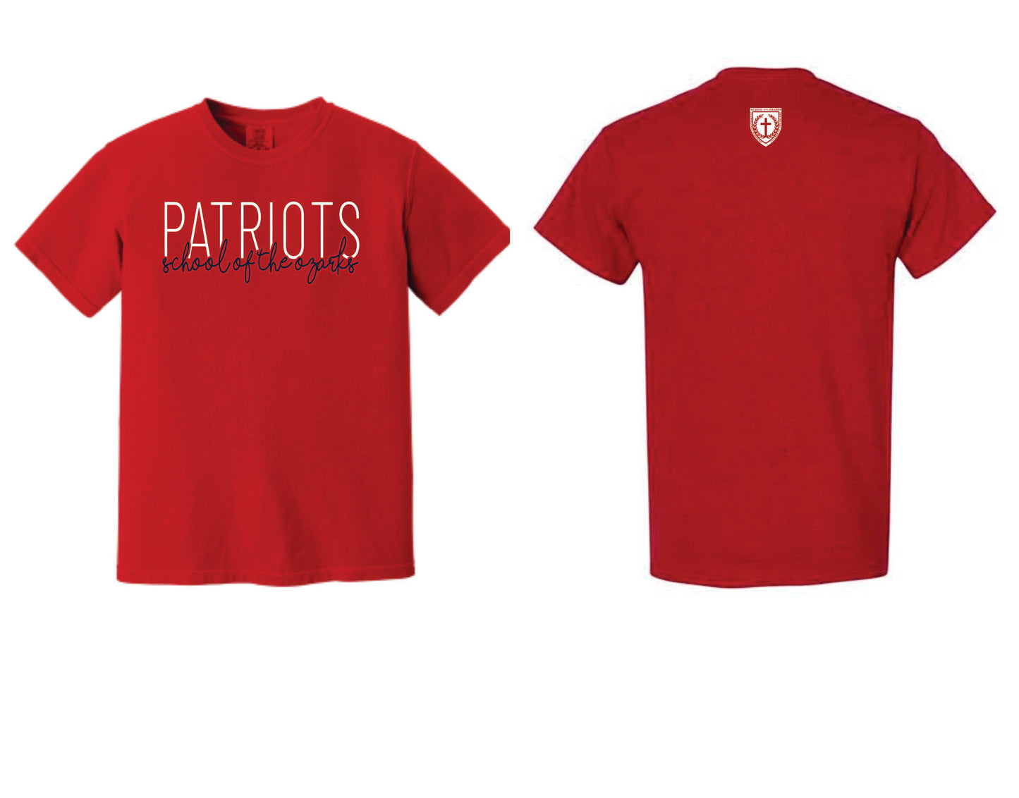 Comfort Colors Heavy weight Short Sleeve Patriots Script