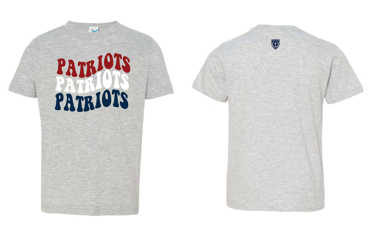 Toddler Red, White, and Blue Patriots Tee