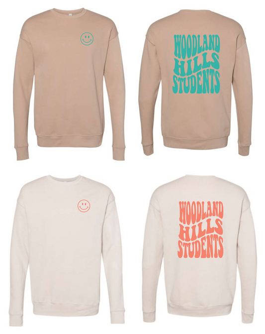 Woodland Hills Students Drop Shoulder Crewneck