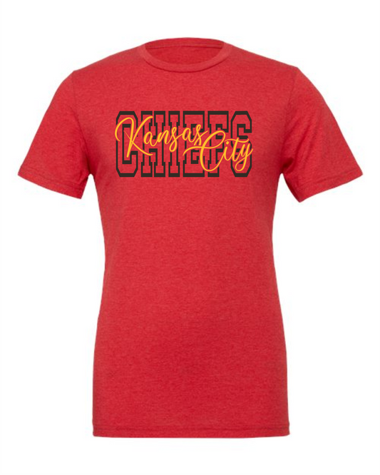 CHIEFS Outline Triblend Tee