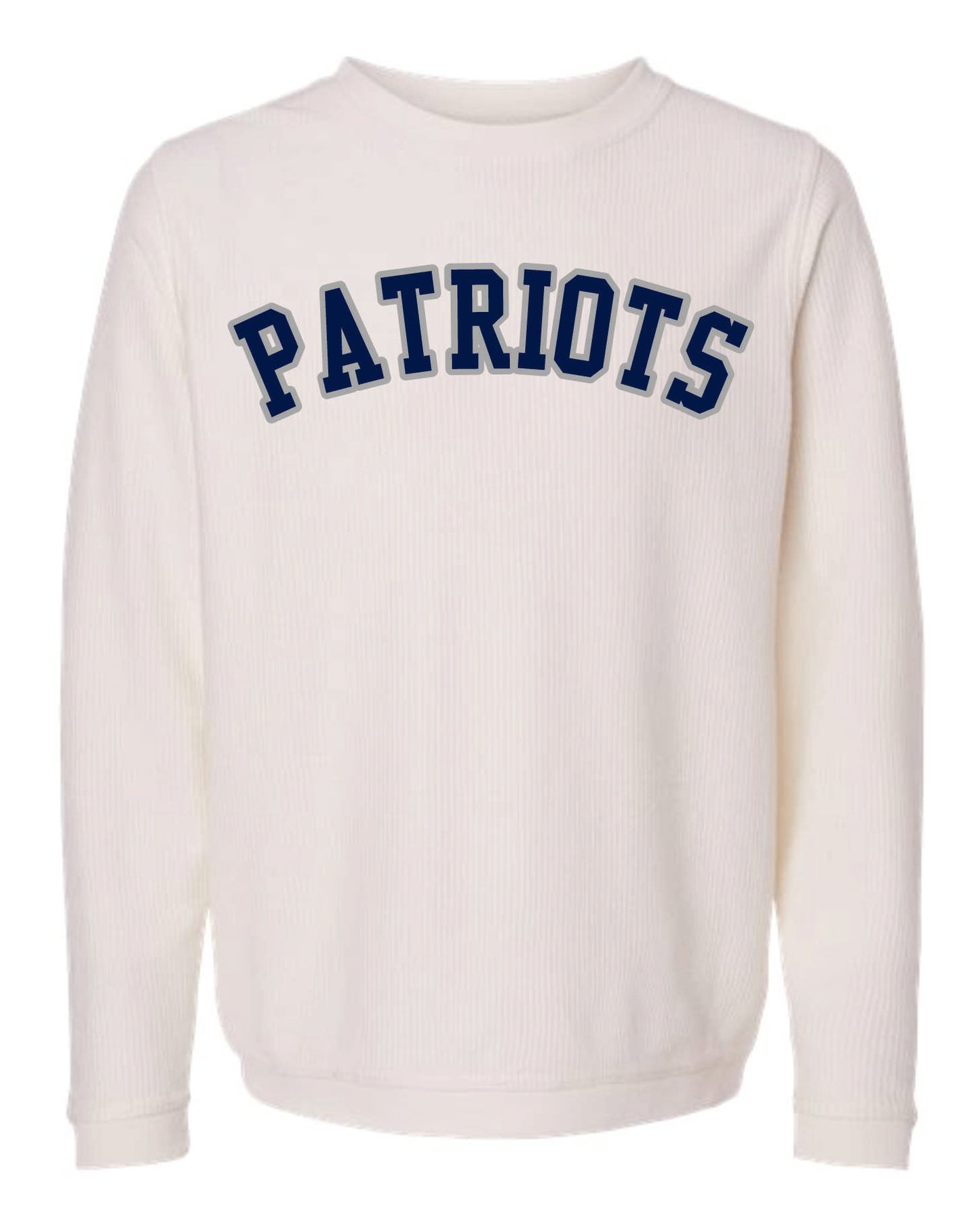 Corduroy Pullover with Chenille Patriots