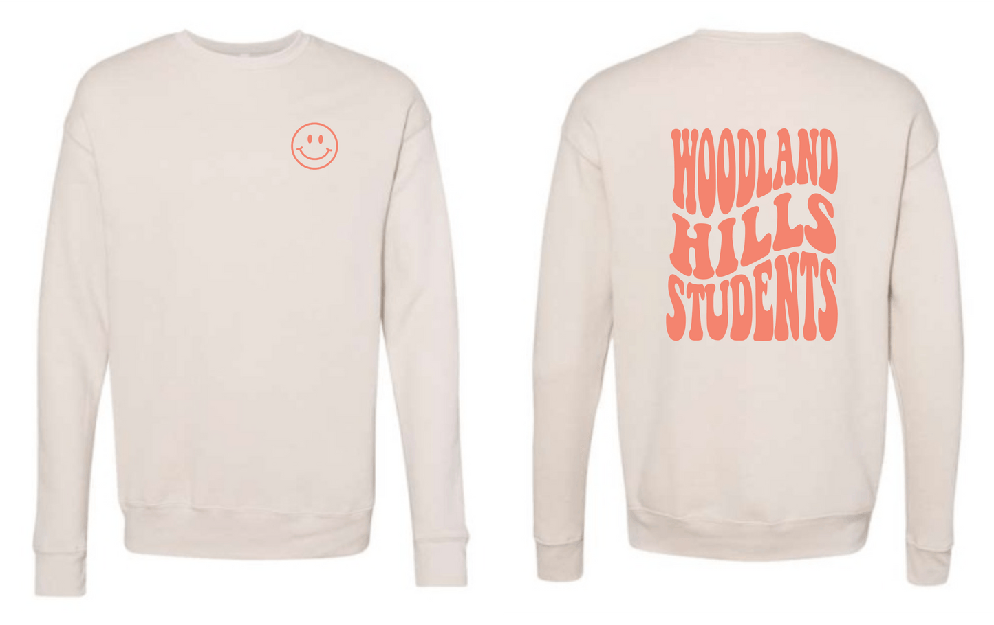 Woodland Hills Students Drop Shoulder Crewneck