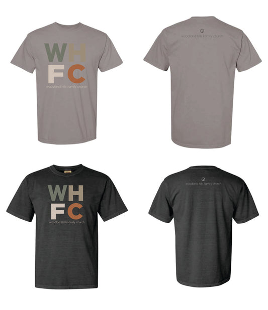 WHFC light color block short sleeve tee