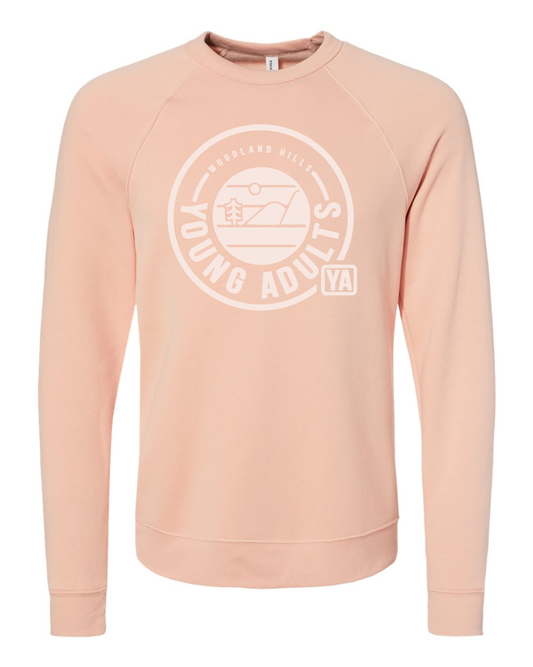Ya mono peach crewneck sweatshirt