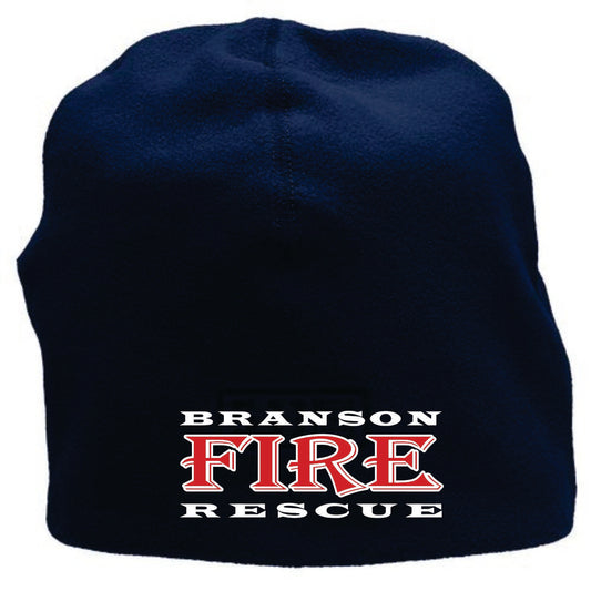 Fleece Beanie with Branson Fire logo